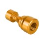 4 PCS Chess 1 Shape Gas Cap Mouthpiece Cover Tire Cap Car Tire Valve Caps (Gold)