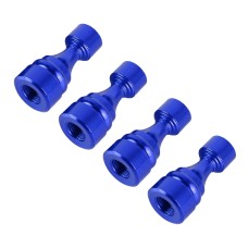 4 PCS Chess 1 Shape Gas Cap Mouthpiece Cover Tire Cap Car Tire Valve Caps (Blue)
