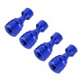 4 PCS Chess 1 Shape Gas Cap Mouthpiece Cover Tire Cap Car Tire Valve Caps (Blue)