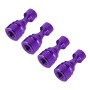 4 PCS Chess 1 Shape Gas Cap Mouthpiece Cover Tire Cap Car Tire Valve Caps (Purple)