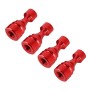 4 PCS Chess 1 Shape Gas Cap Mouthpiece Cover Tire Cap Car Tire Valve Caps (Red)