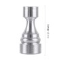 4 PCS Chess 1 Shape Gas Cap Mouthpiece Cover Tire Cap Car Tire Valve Caps (Silver)