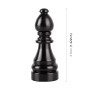 4 PCS Chess 2 Shape Gas Cap Mouthpiece Cover Tire Cap Car Tire Valve Caps (Black)