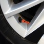 4 ПК Шахматы 2 формы газовая крышка для крышки шпильки шины Car Tire Caps (Orange)