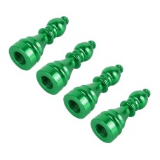4 ПК Шахматы 2 форма газовой крышки на крышке шины Car Tire Caps (зеленый)