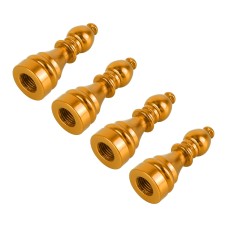 4 ПК Шахматы 2 формы газовая крышка для крышки шины CAR CAR Tire Caps (золото)