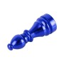 4 PCS Chess 2 Shape Gas Cap Mouthpiece Cover Tire Cap Car Tire Valve Caps (Blue)