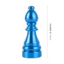 4 PCS Chess 2 Shape Gas Cap Mouthpiece Cover Tire Cap Car Tire Valve Caps (Baby Blue)