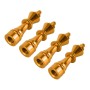 4 PCS Chess 3 Shape Gas Cap Mouthpiece Cover Tire Cap Car Tire Valve Caps (Gold)