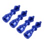 4 PCS Chess 3 Shape Gas Cap Mouthpiece Cover Tire Cap Car Tire Valve Caps (Blue)