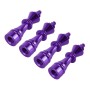 4 PCS Chess 3 Shape Gas Cap Mouthpiece Cover Tire Cap Car Tire Valve Caps (Purple)