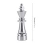 4 PCS Chess 3 Shape Gas Cap Mouthpiece Cover Tire Cap Car Tire Valve Caps (Silver)