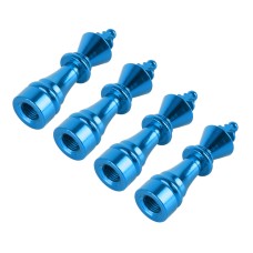 4 ПК Шахматы 3 формы газовая крышка на крышку шины Car Car Car Tire Caps (Baby Blue)