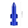 4 PCS Double Wings Shape Gas Cap Mouthpiece Cover Tire Cap Car Tire Valve Caps (Blue)