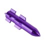 4 PCS Double Wings Shape Gas Cap Mouthpiece Cover Tire Cap Car Tire Valve Caps (Purple)