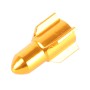 Universal 8mm Rocket Style Aluminum Alloy Car Tire Valve Caps, Pack of 4(Gold)