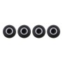 Universal 8mm American Billiards No.8 Ball Style Plastic Car Tire Valve Caps, Pack of 4(Black)