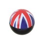 Universal 8mm UK Flag Pattern Ball Style Plastic Car Tire Valve Caps, Pack of 4