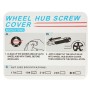 20 PCS 19mm Wheel Hub Screw Cover, Size: 2.5x2.3x1.7 cm