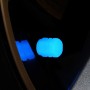 10 комплектов светящейся шин -клапана Крышка электрической мотоциклевой вакуумной крышки шин, стиль: разделенный эффект (синий)