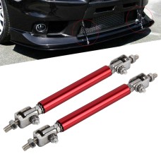 2 PCS Car Modification Large Surrounded By The Rod Telescopic Lever Front and Rear Bars Fixed Front Lip Back Shovel Adjustable Small Rod, Length: 10cm(Red)