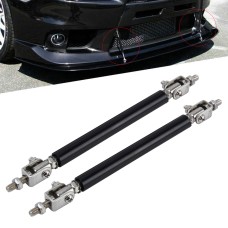 2 PCS Car Modification Large Surrounded By The Rod Telescopic Lever Front and Rear Bars Fixed Front Lip Back Shovel Adjustable Small Rod, Length: 15cm(Black)