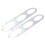 2 PCS Anti-collision Protection Decorative Bar Behind The Siege Car Decoration(Silver)