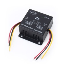 DC 24V to 12V Car Power Step-down Transformer, Rated Output Current: 5A