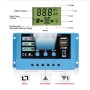 20A Solar Charge Controller 12V / 24V Lithium Lead-Acid Battery Charge Discharge PV Controller, with Indicator Light