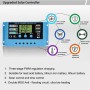 20A Solar Charge Controller 12V / 24V Lithium Lead-Acid Battery Charge Discharge PV Controller, with Indicator Light