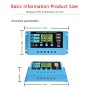 10A Solar Charge Controller 12V / 24V Lithium Lead-Acid Battery Charge Discharge PV Controller