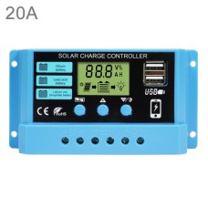 20A контроллер солнечного заряда 12 В / 24 В лития литий-свинцово-кислотный заряд заряда PV-контроллер