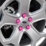 20 PCS Silicone Luminous Car Hubcap(Pink)
