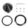 4 PCS Car Tyre Hub Centre Cap Cover (Black)