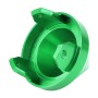 4 PCS Car Tyre Hub Centre Cap Cover (Green)