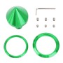 4 PCS Car Tyre Hub Centre Cap Cover (Green)