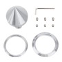 4 PCS Car Tyre Hub Centre Cap Cover (Silver)