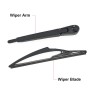 JH-MINI03 For BMW Mini Cooper R56 2007- Car Rear Windshield Wiper Arm Blade Assembly 61 62 2 754 287