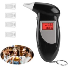 LCD Digital Alcohol Tester Breathalyzer(Black)