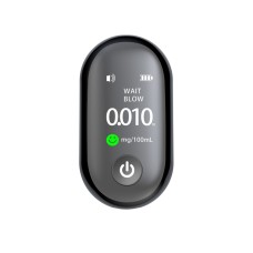 Portable Blow Type TFT Screen Alcohol Tester(Black)