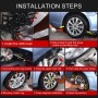 L10 Car Rubber Thicken Tire Emergency Anti-skid Chains Tyre Anti-slip Chains