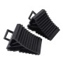 2 PCS Solid Rubber Wheel Chock with Handle