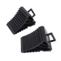 2 PCS Solid Rubber Wheel Chock with Handle
