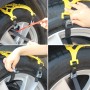 6 PCS Car Snow Tire Anti-skid Chains Yellow Chains For Family Car