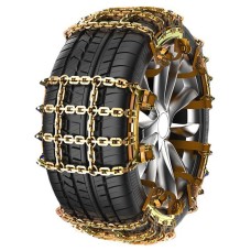 Car Tire Truck SUV Snow Winter Emergency Anti-Skid Chain, Style: Double Head Fields Type (Large)