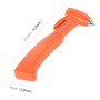 SHUNWEI SD-3501 Seat Belt Cutter Window Breaker Auto Rescue Tool Ideal Plastic Shell Car Safety Emergency Hammer with Adhesive Tape And Fixation Frame(Orange)