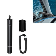 Baseus 2200mah Savior Window Flashlight с фиксированной базой и USB -Micro USB зарядка кабеля данных (Black)