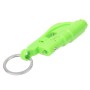 5 in 1 Car Emergency Hammer / Key Chain / Whistle / Light / Knife Broken Glass Portable Tool(Green)