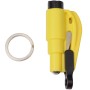 3 в 1 Автомобильный аварийный молот / цепь ключей / нож разбитый стеклянный портативный инструмент (желтый)