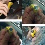 3 in 1 Car Emergency Hammer / Key Chain / Knife Broken Glass Portable Tool(Yellow)